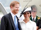 Princ Harry a vévodkyn Meghan na dostizích v Ascotu (19. ervna 2018)