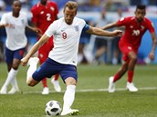 Kapitn Anglie Harry Kane zahrv druh pokutov kop v utkn s Panamou.