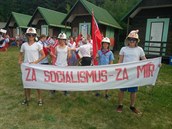 Socialistický kurz pro studenty královéhradeckého gymnázia v Trhové Kamenici....