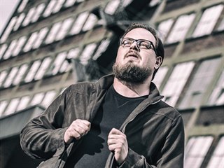 David Stypka při natáčení klipu k písni Kříž