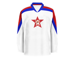 Dres eskoslovenské hokejové reprezentace z roku 1959.