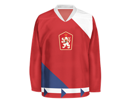 Dres eskoslovenské hokejové reprezentace z roku 1989.