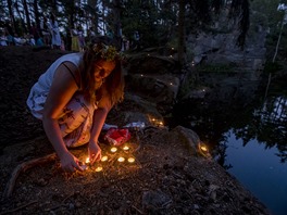 Letní slunovrat, svátek Kupalo, Slované, (Neín, 20. ervna 2018).