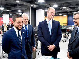 Jordánský korunní princ Husajn bin Abdalláh a britský princ William na návštěvě...