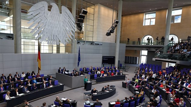 Projev nmeck kanclky Angely Merkelov ve Spolkovm snmu (28. ervna 2018)