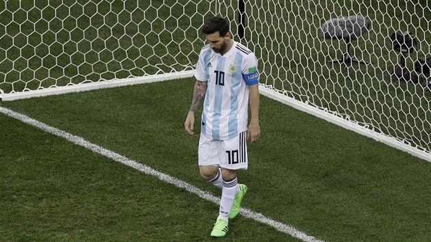 Otrven argentinsk kapitn Lionel Messi.