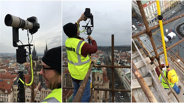 Zábry ze vzniku 500gigapixelové fotografie Prahy