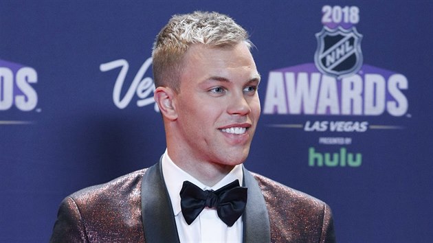 Taylor Hall z New Jersey na slavnostnm udlen cen NHL