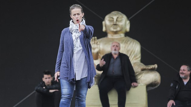 Divadlo Josefa Kajetána Tyla v Plzni zakončí v pátek večer svoji sezonu operou Turandot. Představení se odehraje v lochotínském amfiteátru. (28. 6. 2018)