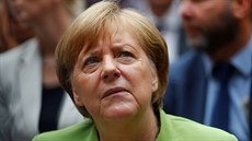 Nmecká kancléka Angela Merkelová si v Berlín pipomnla den uprchlík. (20....