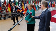 Německá kancléřka Angela Merkelová na summitu EU v Bruselu (28. června 2018)