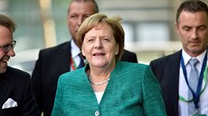 Německá kancléřka Angela Merkelová přijíždí na summit EU v Bruselu (28. června...