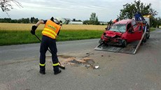 Nehoda u Kleic na Chrudimsku. (19.6.2018)