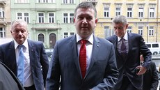 Uvádní nového ministra vnitra Jana Hamáka z SSD do úadu