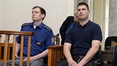 Obalovaný ubomír Polák u Mstského soudu v Praze (25. 6. 2018)