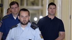 Obalovaný ubomír Polák u Mstského soudu v Praze (25. 6. 2018)
