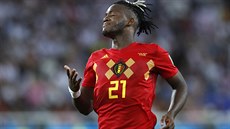 Belgický útoník Michy Batshuayi bhem utkání MS proti Anglii.