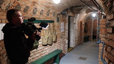 Nově otevřená expozice v bývalém krytu civilní obrany v jihlavském podzemí. V...