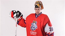 David Rittich pózuje v novém reprezentaním dresu.