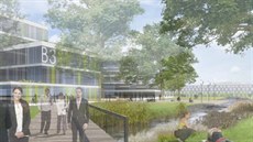 Vizualizace podoby Národního biomedicínského a biotechnologického parku, který...