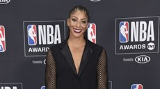 Candace Parkerová z LA Sparks na slavnostním veeru NBA Awards.
