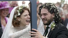 Novomanelé Rose Leslie a Kit Harington (Meikle Wartle, 23. ervna 2018)