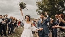 Monika Leová a Martin Koín se vzali 23. ervna 2018.