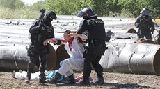 Aktivisté vnikli do dolu Bílina na Mostecku. (30. �ervna 2018)