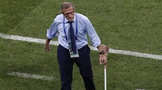 Uruguayský trenér Óscar Tabárez bhem osmifinále svtového ampionátu