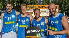 Vojtch Novák, Luká Stegbauer, Jan Stehlík a Jan Kratochvíl (zleva) z Bo!!!...