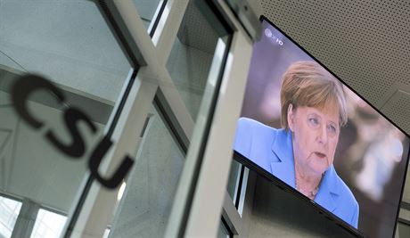 Angela Merkelová hovoí v televizi ZDF (1. ervence 2018)