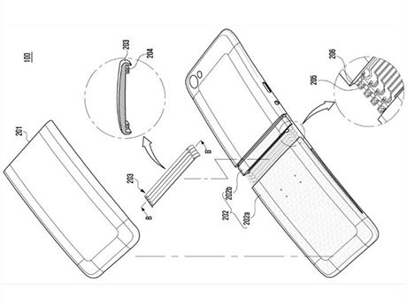 Moná takto bude vypadat smartphone od Samsungu s ohebným displejem. 