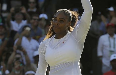 Vítzství. Amerianka Serena Williamsová vstoupila do 132. roníku Wimbledonu...