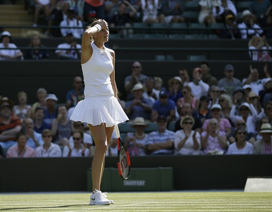 Petra Kvitová končí ve Wimbledonu už v prvním kole.