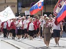 Slavnostním pochodem v historickém centru Prahy odstartoval 16. vesokolský...