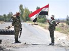 Syrské vládní jednotky v provincii Dará (30. června 2018)