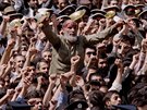 Teherán. Protiamerické demonstrace vyvolané sestelením civilního letu...