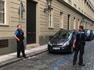 Únik plynu v Masné ulici. (5. července 2018)