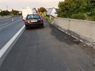 Na D1 u Prahy bouralo nkladn auto, idi nadchal 2,6 promile. (7. ervence...