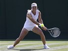 Slovenská tenistka Dominika Cibulková v 1. kole Wimbledonu.