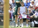 panlská tenistka Garbin Muguruzaová ve Wimbledonu.