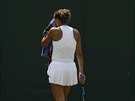 Americká tenistka Madison Keysová ve tetím kole Wimbledonu.