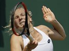 Kateina Siniaková ve tetím kole Wimbledonu.