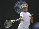 Alexander Zverev ve tetím kole Wimbledonu.