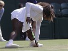 Serena Williamsová ve tetím kole Wimbledonu.