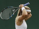 Slovenská tenistka Dominika Cibulková v osmifinále Wimbledonu.