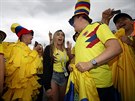 Kolumbijtí fanouci se pipravují na souboj s Anglií v osmifinále svtového...