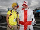 Fanouci Kolumbie a Anglie ped vzájemným stetnutím v osmifinále svtového...