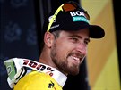 Peter Sagan se usmívá po vítzství v druhé etap Tour de France.