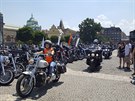 Oslavy 115. výroí znaky motocykl Harley-Davidson, 5. ervence 2018 na...